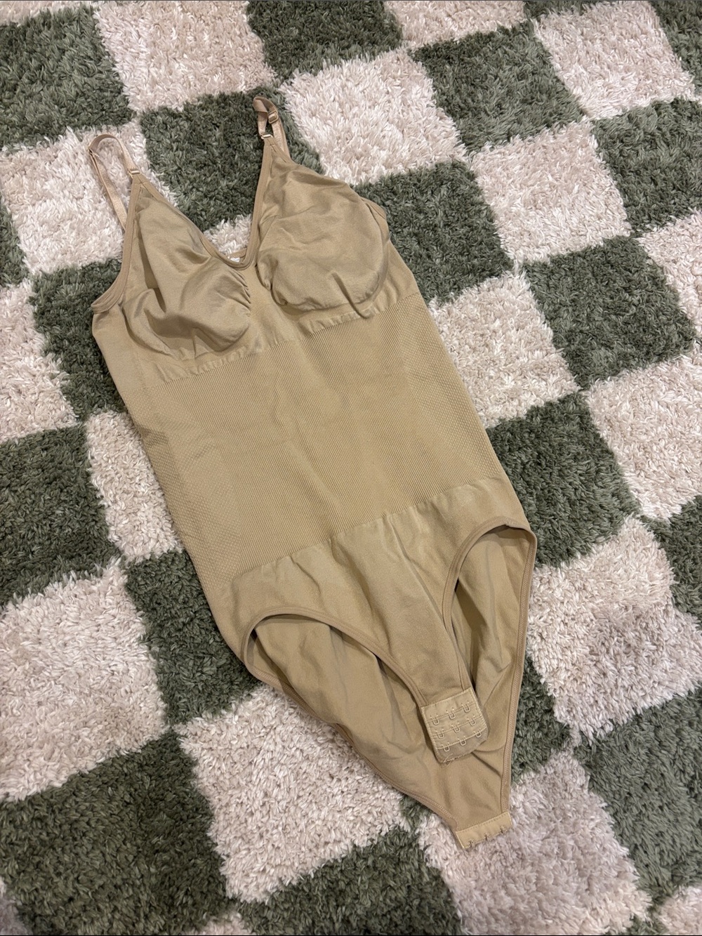 Seamless Nude Shapewear Bodysuit with Adjustable Straps